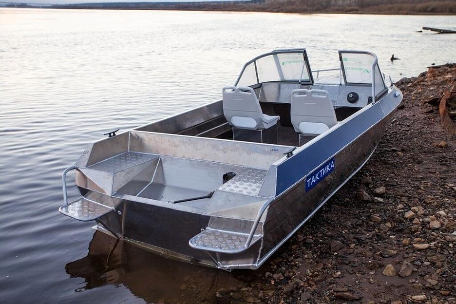 Алюминиевый катер Тактика 490, 505*180*77 см фото 10