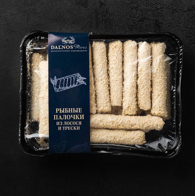 Полуфабрикаты Dalnos Mores «Рыбные палочки из трески и лосося» ОПТ фото 1