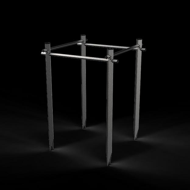 Ограждение для кустов Unit 600х800 мм (чёрный) фото 1