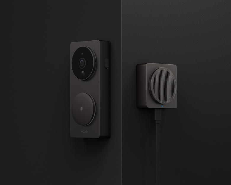 Видеозвонок Aqara Smart Video Doorbell G4 черный фото 4