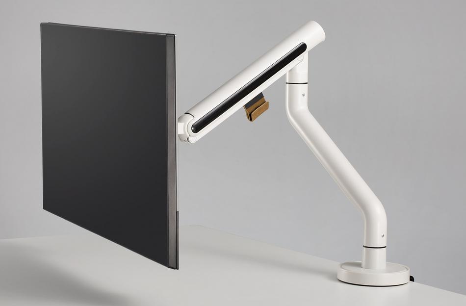 Кронштейн для мониторов Ultramounts UM725W белый 17"-32" макс.9кг крепление к столешнице поворот и наклон фото 9