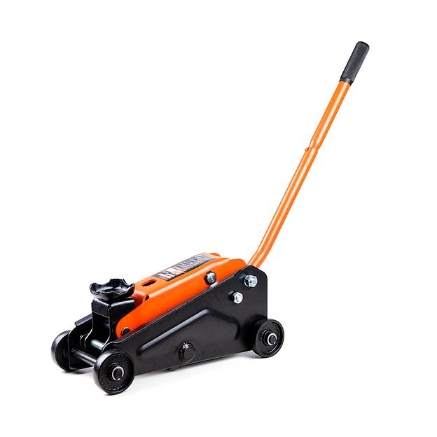 Гидравлический компактный подкатной домкрат 2.5т 135-395мм Kingqueen QJD61-3A-1 фото 1