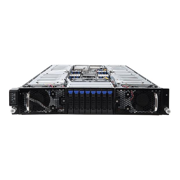 G291-2G0 (rev. 100) 2U 16x Single Slot GPU (Tesla T4 only), Dual Intel® Xeon® Scalable, 24x "RDIMM/LRDIMM DDR4, 2x 10Gb/s BASE-T (i550-AM), Aspeed AST2500, 8x 2.5" NVMe/SATA HS HDD/SSD, 2xPCIe Gen3 x16 LPHL, 2x2200W" фото 2