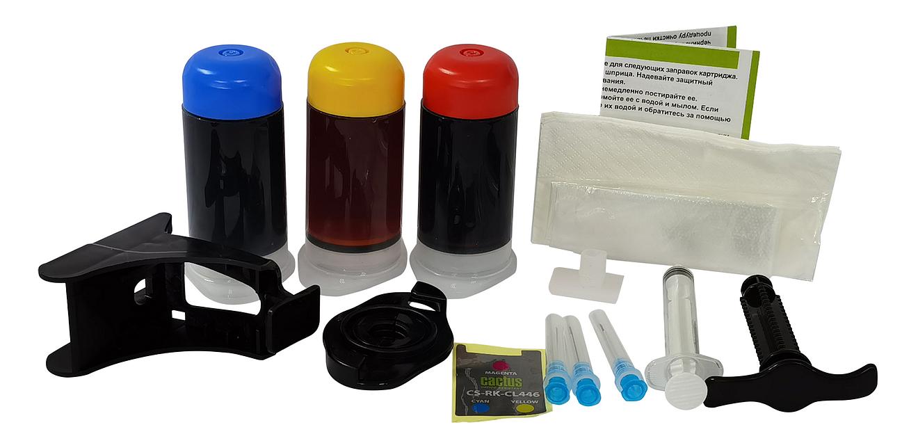 Заправочный набор Cactus CS-RK-CZ638 многоцветный 3x30мл для HP DJ 2020/2520 фото 2