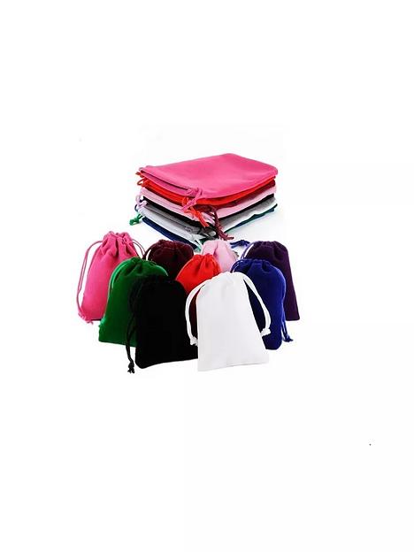 Мешочки бархатные бордовые 7х9 см, 50 шт ОПТ фото 3