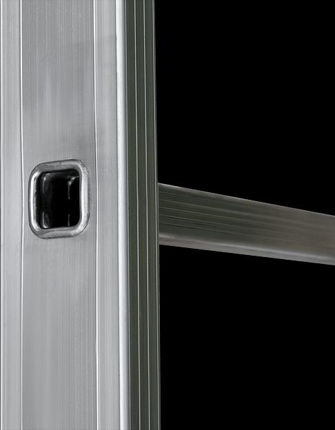 Лестница алюминиевая приставная NV 1210 на 12 ступеней ОПТ фото 7