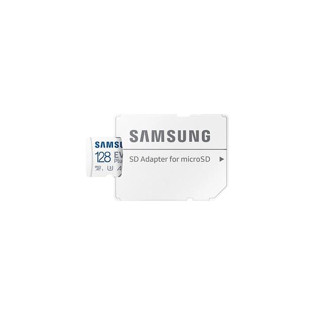 Карта памяти microSDXC UHS-I Samsung EVO Plus 128 ГБ, 160 МБ/с, Class 10, MB-MC128SA/EU, 1 шт., переходник SD фото 1