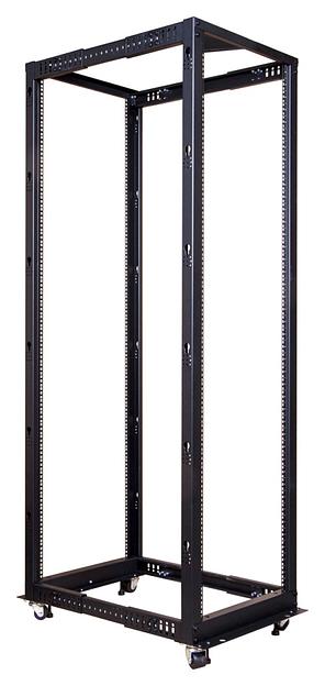 Полка выдвижная Lanmaster TWT-RACK2-S4-ADJ/45 1U нагр.:45кг. 19" черный (упак.:1шт) фото 1