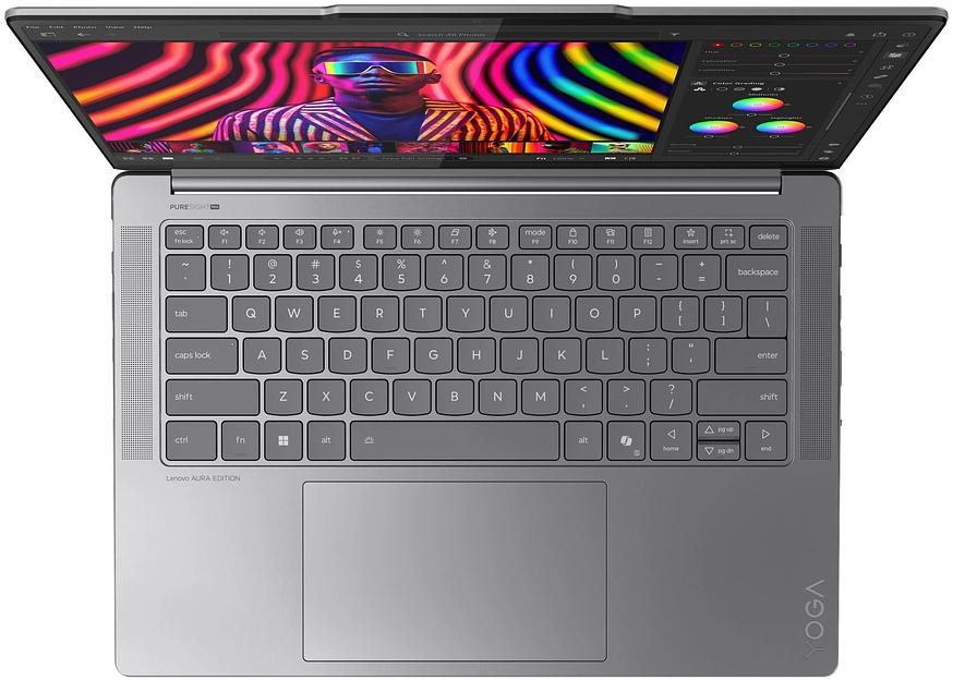 Ноутбук Lenovo Yoga Pro 7 14IAH10 Core Ultra 9 285H 32Gb SSD1Tb Intel Arc 140T 14.5" OLED Touch 3K (3000x1876) Windows 11 Home grey WiFi BT Cam (83KF002LRK) фото 4
