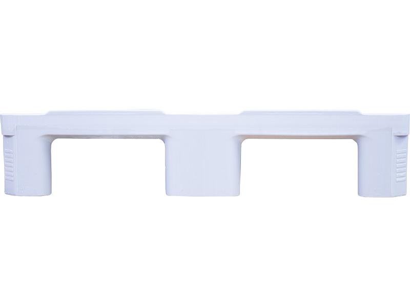 Паллет 1200x800х160 сплошной, гигиенический, на 3-х полозьях  серый фото 4