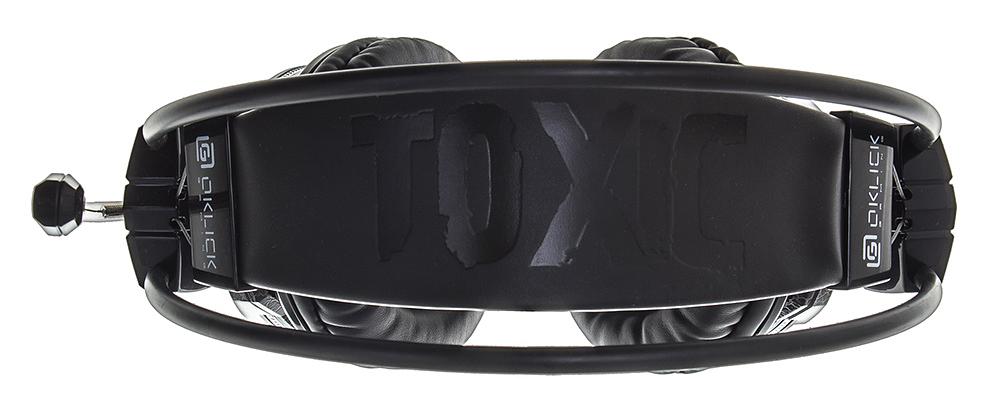 Наушники с микрофоном Оклик HS-L500G TOXIC черный 2.2м мониторные оголовье (HS-L500G) фото 7