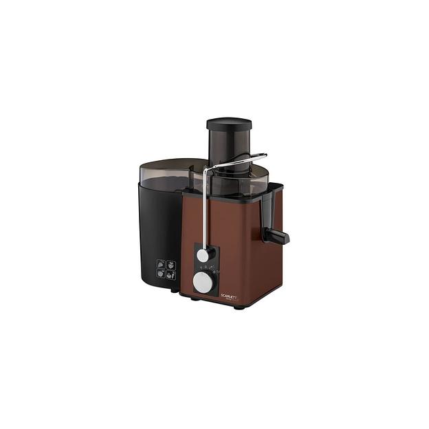Соковыжималка Scarlett SC-JE50S57, центробежная, коричневый и черный фото 1