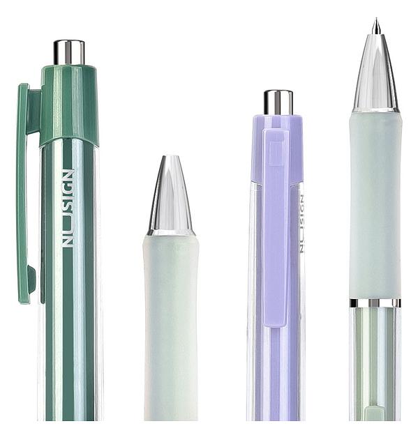 Ручка гелев. Deli Nusign NS645 ассорти черные линия 0.5мм фото 3