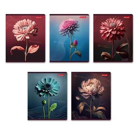 Тетрадь общая на скобе А5, 48 л., клетка, Таинственный цветок, 48ТЕТк-001, SVETOCH фото 1