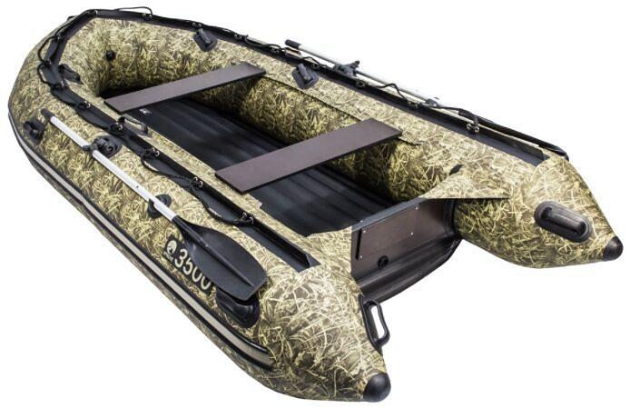 Лодка Апачи(Apache) 3500 НДНД, 3500*1700*480 мм., цвет: камуфляж камыш фото 1