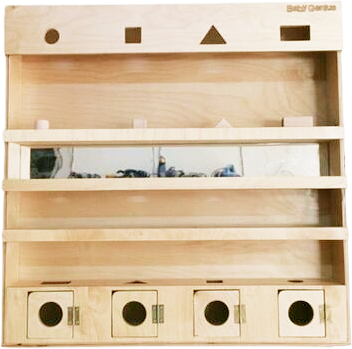 Модуль «Монтессори» сенсорный с геометрическими телами и зеркалом фото 2