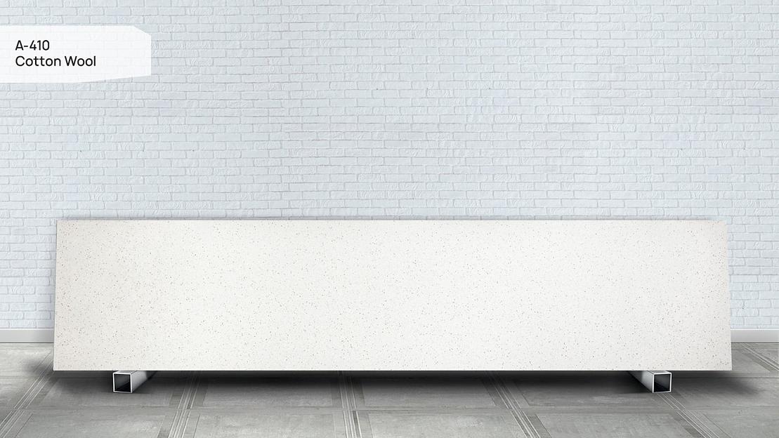 Кварцевый камень Grandex «A-410 Cotton Wool» ОПТ фото 5