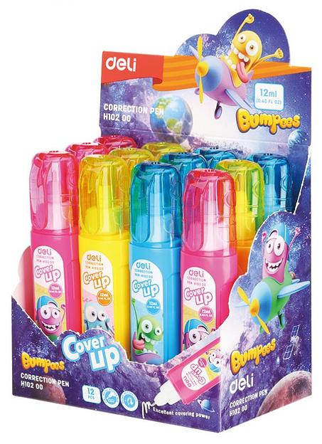 Ручка корректор Deli Cover UP EH10200 шариковый белый 12мл фото 1