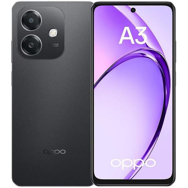 Смартфон OPPO A3 CPH2669 6+256 GB Мерцающий черный фото 1