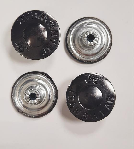 Пуговица джинсовая ST Темный никель уп.20 шт. фото 1