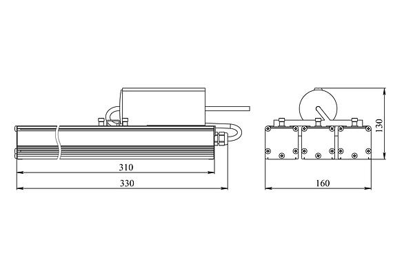 Светильники светодиодные уличной серии «STIK» 65 Вт опт фото 2