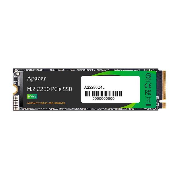 Твердотельный накопитель Apacer SSD AS2280Q4L 1TB M.2 2280 PCIe Gen4x4, R3600/W3000 Mb/s, 3D NAND, MTBF 1.5M, NVMe 1.4, 600TBW, Retail, 3 years (AP1TBAS2280Q4L-1) (AP1TBAS2280Q4L-1) фото 1