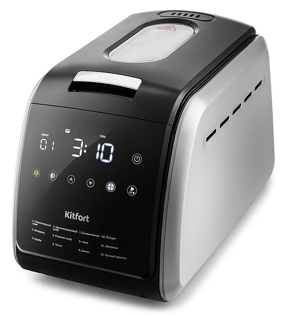 Хлебопечь Kitfort KT-305 черный/серебристый фото 1