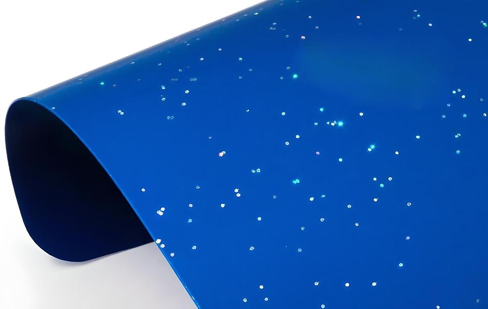 Плёнка ПВХ «Искра (GALAXY) MSD Premium» для производства натяжных потолков, фактурное матовое покрытие ОПТ фото 1