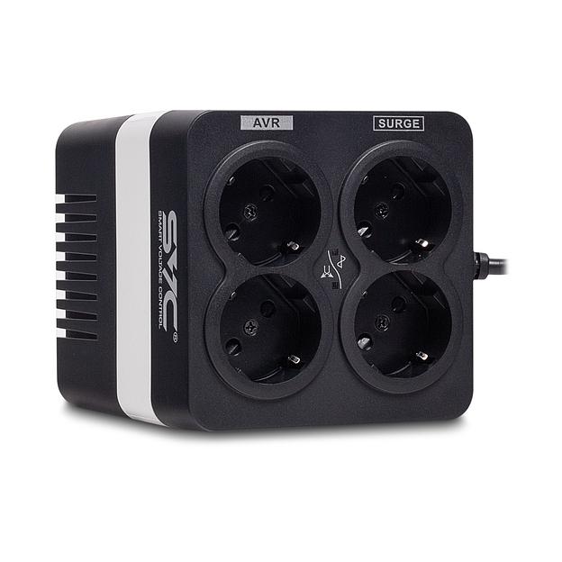 Стабилизатор (AVR) SVC AVR-1008-U Чёрный фото 1