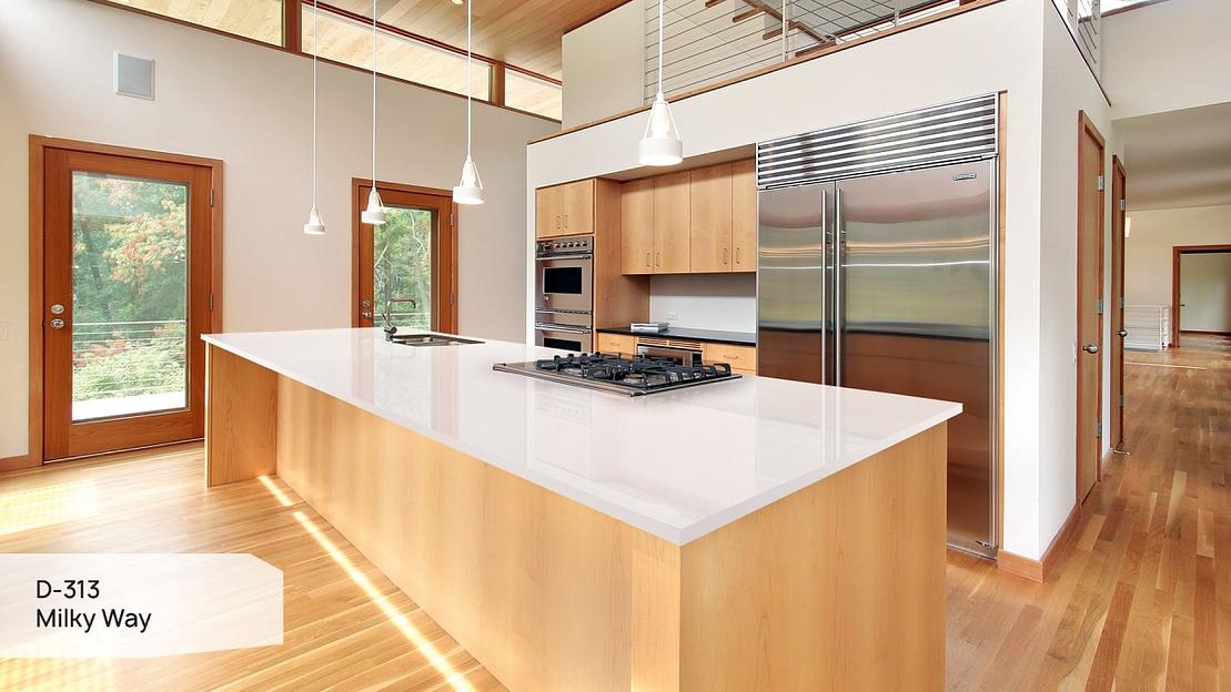 Кварцевый камень Grandex «D-313 Milky Way» ОПТ фото 4