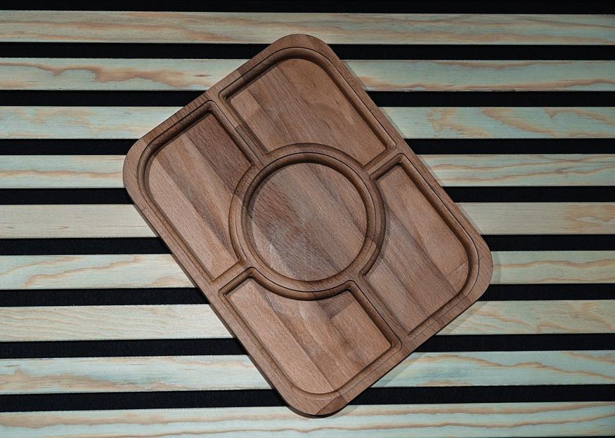 Менажница прямоугольная, размер 26х20см. фото 1