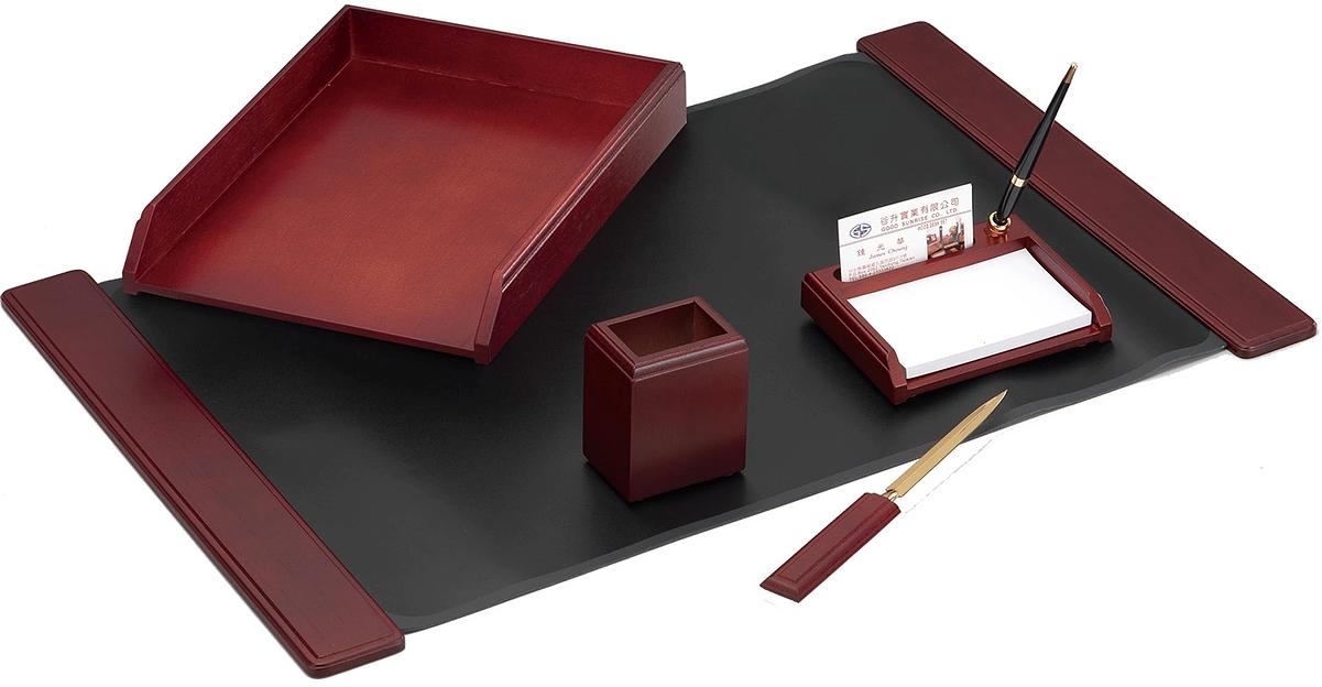 Настольный набор Good Sunrise M5C-10 (5 предметов) красное дерево дерево черный/коричневый фото 1