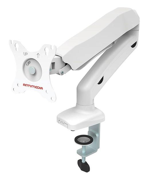 Кронштейн для мониторов Arm Media LCD-T21w белый 15"-32" макс.6.5кг настольный поворот и наклон верт.перемещ. фото 1