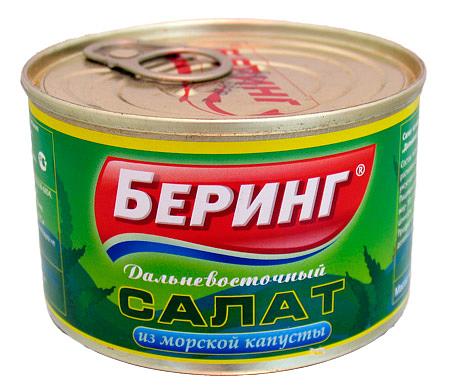 Салат из морской капусты, 220 г, Беринг ОПТ фото 1