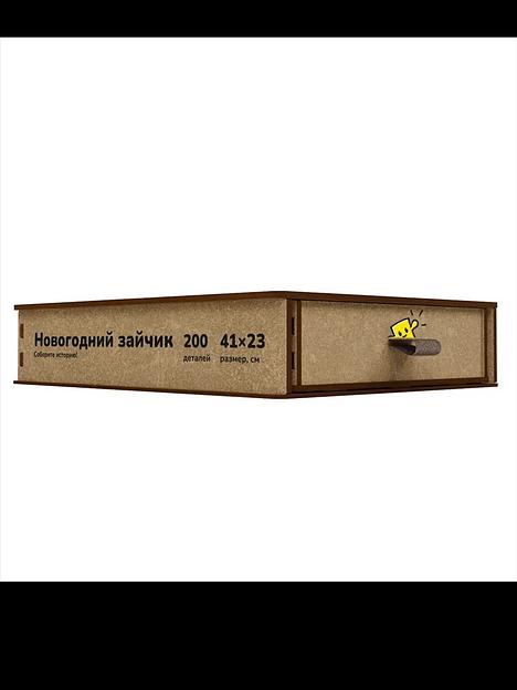 Пазл «Новогодний зайчик» Зелёный фото 3