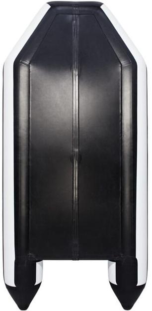 Лодка Аква 2800 слань книжка, киль, 2800*1320*360 мм., цвет: серый-черный фото 4