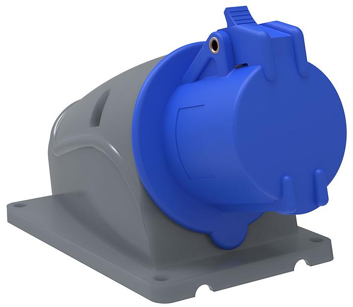 Iek PSN11-016-3 Розетка стационарная ССИ-113 16А-6ч/200-250В 2Р + РЕ IP44 MAGNUM ИЭК фото 1