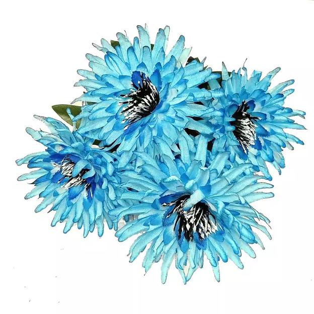 Букет с васильками на 6 голов 42см 461-748 461-750 фото 4