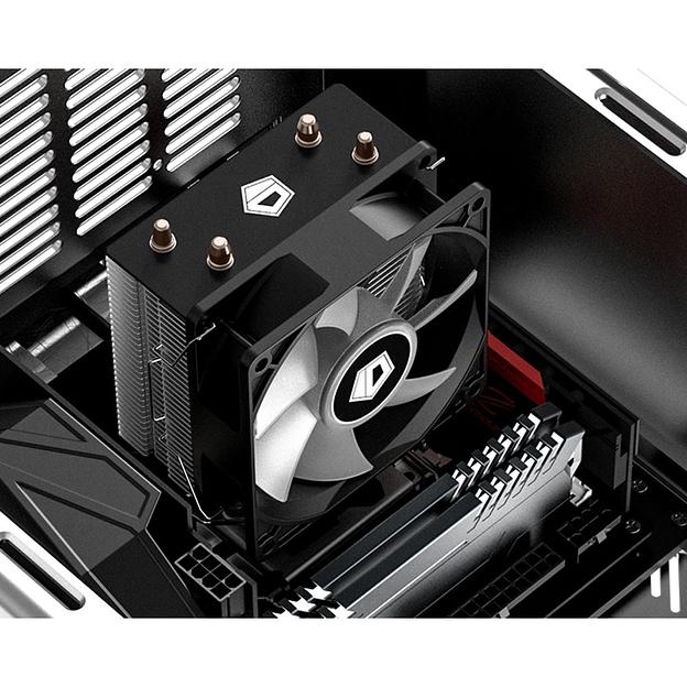 Вентилятор ID-COOLING SE-902X-B LGA1700/1200/115X/AM5/AM4 (30шт/кор, TDP 100W, PWM, 2 тепл.трубки прямого контакта, Blue LED FAN 92mm) RET фото 6