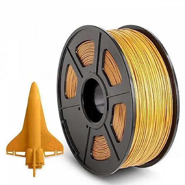Филамент NVPRINT ABS Gold для 3D печати диаметр 1.75мм длина 330 метров масса 1 кг фото 1