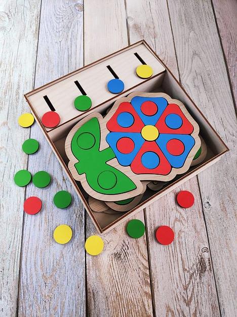 Сортер-пазл «Полянка» опт фото 1