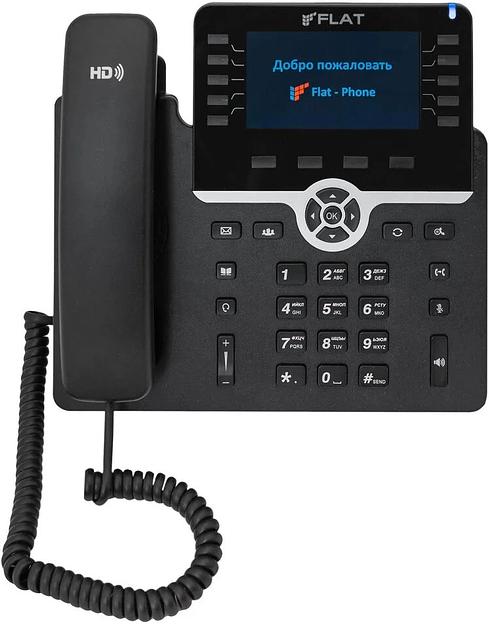 Телефон IP Флат Flat-Phone-B10 черный фото 2