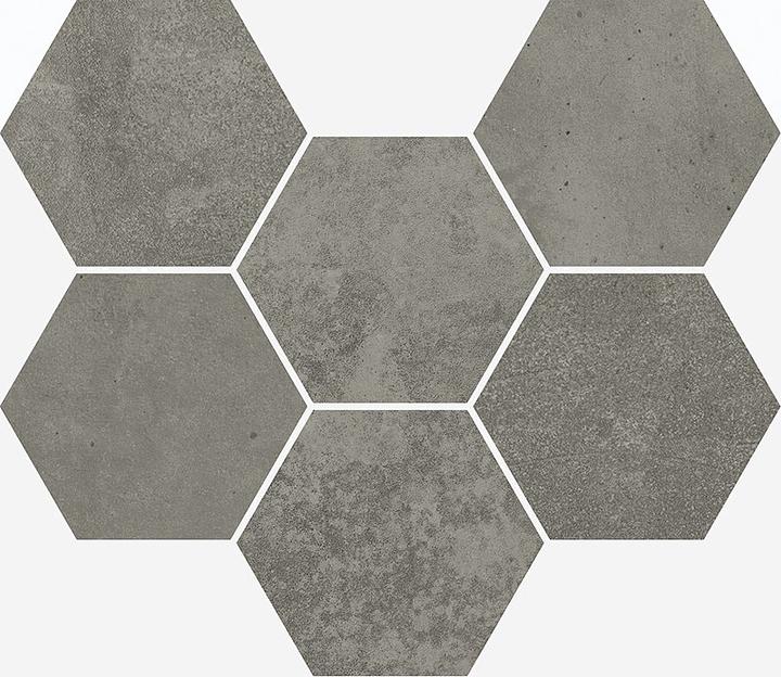 Мозаика Italon Terraviva Dark Mosaico Hexagon фото 1