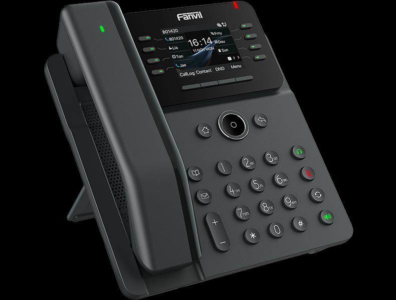 IP-телефон Fanvil V62 Pro Enterprise Phone with Wireless Handset 6-Party Local Conference HD voice 8 SIP lines 8 Line key 2.8 Inch color screen Opus+IPV6 21 DSS keys PSU фото 2