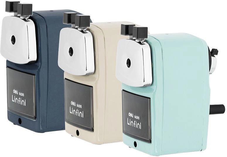 Точилка для карандашей механическая Deli E0620S 1 отверстие пластик ассорти фото 1