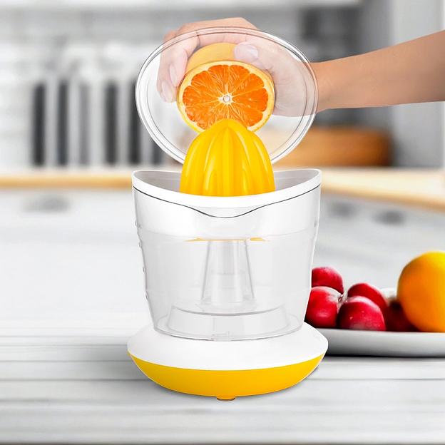 Соковыжималка цитрусовая Kitfort КТ-1148-1 25Вт рез.сок.:700мл. белый/желтый фото 4