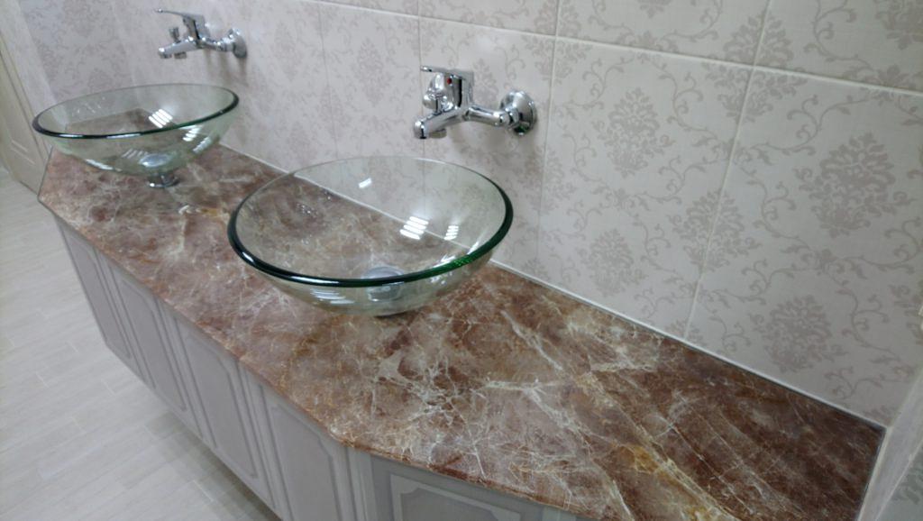 Стеклянные столешницы под заказ фото 1