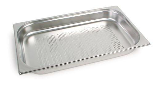 Гастроемкость 1/1 h=150 мм. 20 л. нерж.перфорир. d=4 мм. MGsteel /1/6/ фото 1