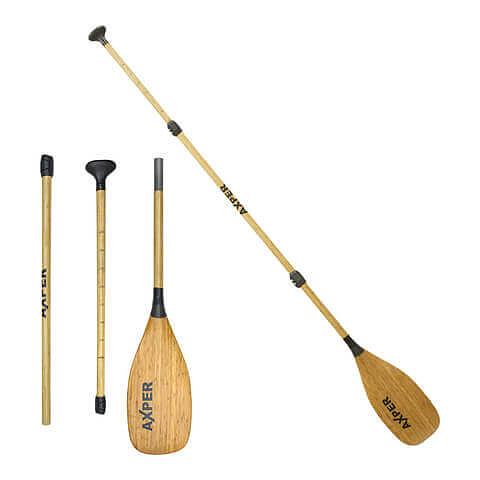 Весло для SUP boards Axper BAMBOO SKIN CARBON фото 1