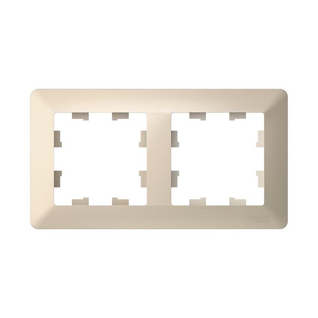 ATLASDESIGN AIR 2-постовая РАМКА, БЕЖЕВЫЙ/дымчатый белый фото 1